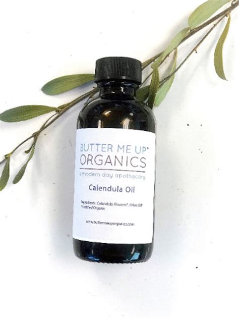 Organic Calendula Oil Wound Healing Natural Skincare Etsy
