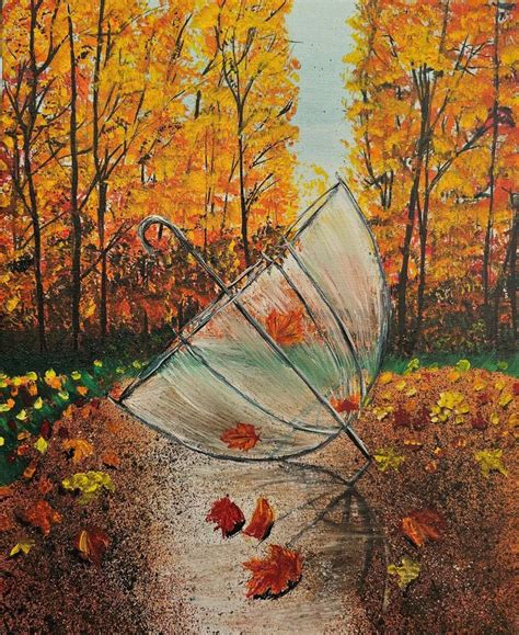 Autumn Park Landscape Painting Original Art Fall Forest Painting by Oksana Harris | Saatchi Art