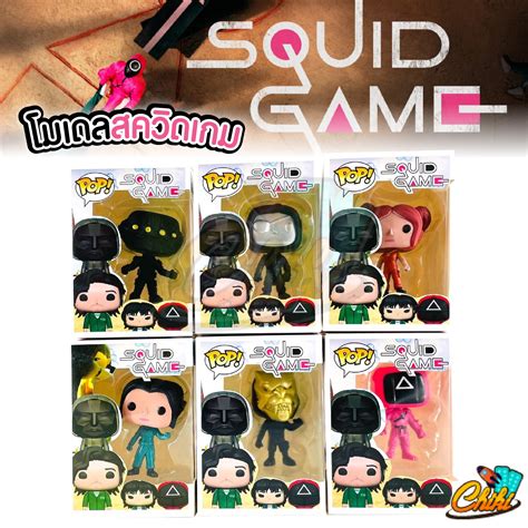 โมเดล Squid Game สควิดเกม เล่นลุ้นตาย พร้อมส่ง Squid Game Doll Masked Man Doll Model Resin