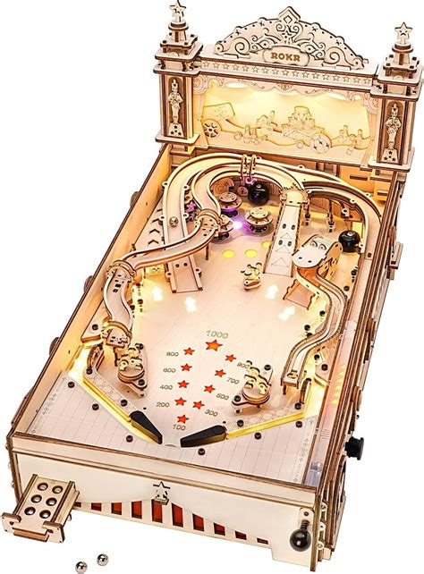 Rokr Pinball Machine D Wooden Puzzle Amusing Table Game Toy Gift For