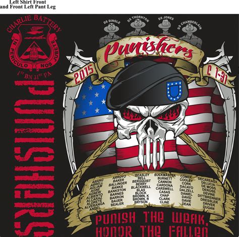 Platoon Shirts Digital Charle 1st 31st Punishers Oct 2015