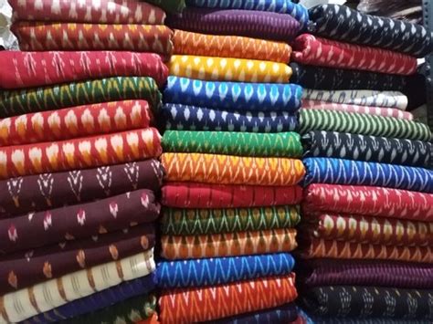 Rekaexport Cotton Ikat Fabric Width 44 Color Multi Colour At Rs