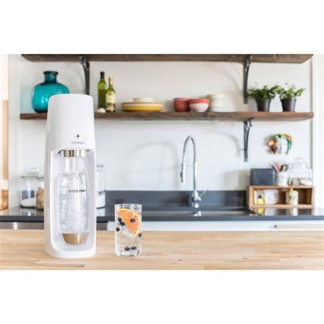 Fizzi 1 Touch Electric Soda Machine And Sparkling Water Maker Kit In White Best Deals And Price