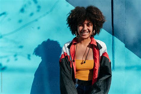 Happy Woman Portrait By Stocksy Contributor Lucas Ottone Stocksy