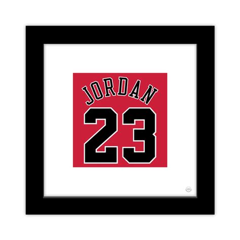 Gallery Pops Michael Jordan Jersey Number Red Framed Art Print