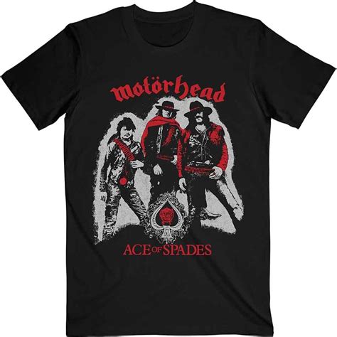 Motörhead Ace Of Spades Cowboys New T Shirt