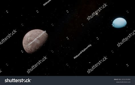 Uranus Moon Titania Titania Moon 3d Stock Illustration 2231335381 ...