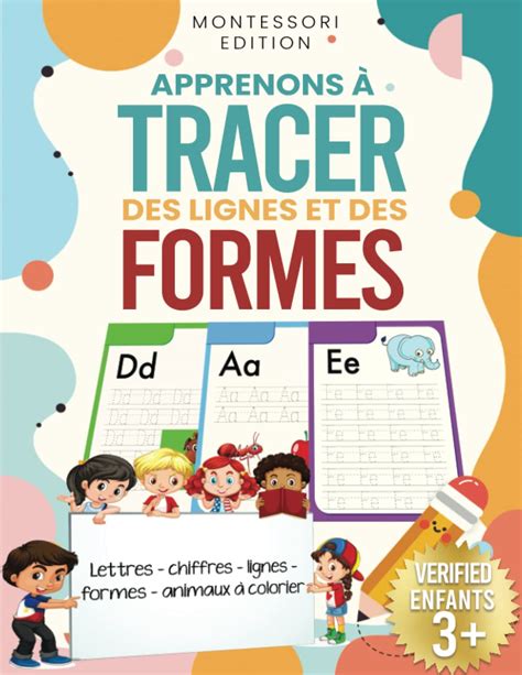 Apprenons Tracer Lignes Formes Lettres Chiffres Cahier De