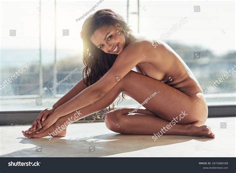 Black Woman Naked Portrait Skincare Smile Stock Photo 2472680189 Shutterstock
