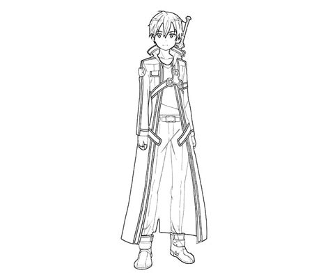 Kirito Coloring Pages At GetColorings Free Printable Colorings