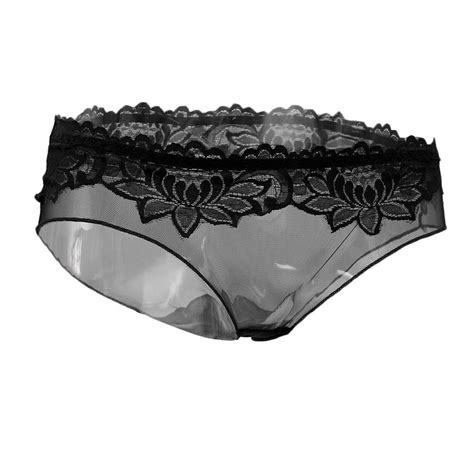 Damskie Koronkowe Damskie Niskie Bikini Przezroczyste Czarne As 13940860018 Allegro Pl