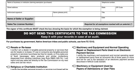 Form Utah Tax Exemption ≡ Fill Out Printable Pdf Forms Online