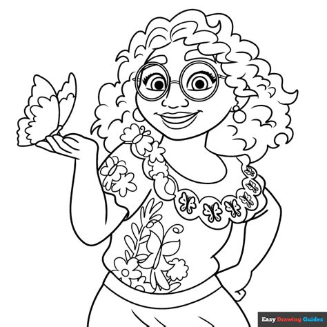 Mirabel From Encanto Coloring Page Drawing Coloring Nation