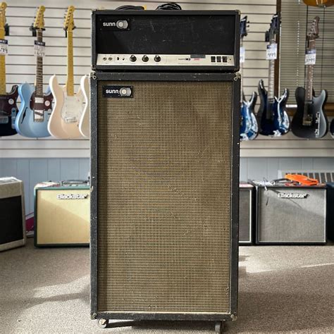 Sunn 200s Bass Amplifier W 2x15 Cabinet Used Reverb