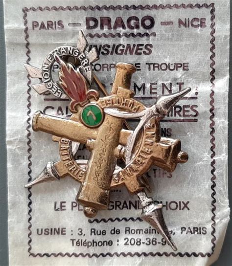 INSIGNE 1940 1 Batterie Saharienne SAHARA WW2 LÉGION ÉTRANGÈRE