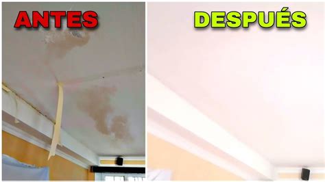 Cómo REPARAR CIELO RASO de DRYWALL GYPSUM PLADUR Rápido y