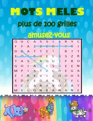 Mots Meles Plus De Grilles Amusez Vous Licornes Enfants Gros