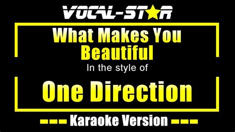 One Direction What Makes You Beautiful Karaoke Version With Lyrics