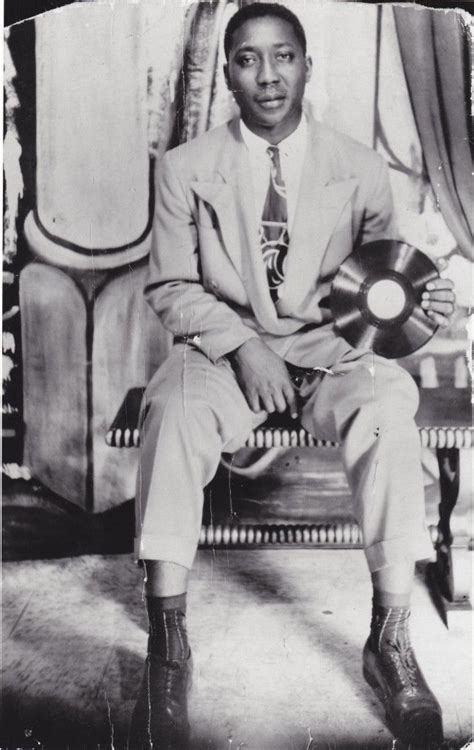 Muddy Waters (McKinley Morganfield) holding his first record (1941) : r ...