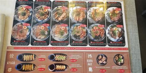 Menu At Oishi Ramen Restaurant Milan Via Andrea Costa