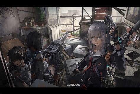 Wallpaper Anime Girls Digital Art Artwork Science Fiction 1492x999