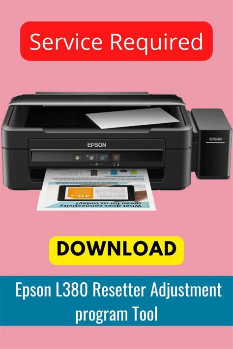 Software epson l380 resetter adjustment program tool – Artofit