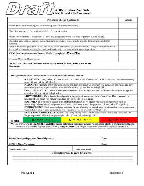 Fall Protection Plan Example Template