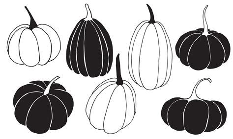 Black And White Pumpkin Clipart