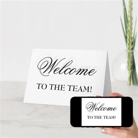 Welcome To The Team! Card | Zazzle