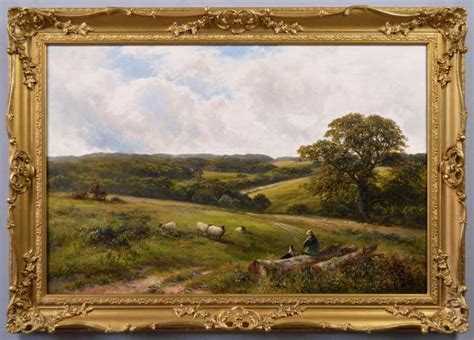 George Turner - Landscape oil painting of a Derbyshire lane For Sale at ...