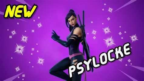 Fortnite Psylocke Skin W All Popular Emotes Youtube