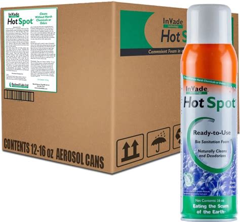Invade Hot Spot Foaming Drain Cleaner Bio Sanitation Foam Drain Net