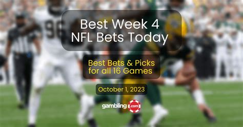 NFL Week 4 Predictions, Odds & NFL Picks for All 16 Games