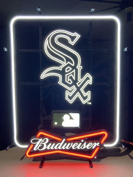 Budweiser Chicago White Sox Led Neon Sign Light Lamp