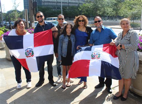 Dominican Community Flag Raising At Cleveland City Hall