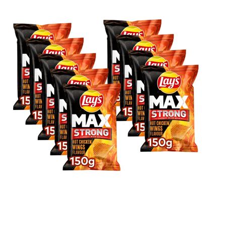 Lays Max Strong Hot Chicken Wings Flavour X G Packung