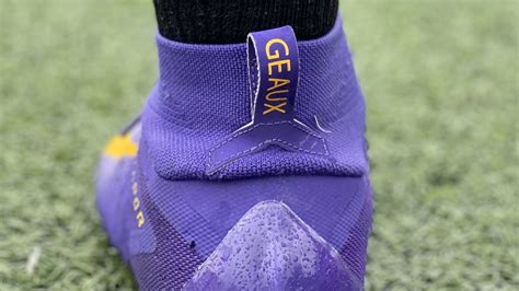 Nike Cleats Are Seen Worn By Leonard Fournette Of The Lsu News Photo