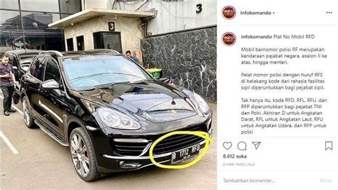 Viral TNI Polri Buru Kendaraan Berplat Nomor Khusus Kode RF Ini