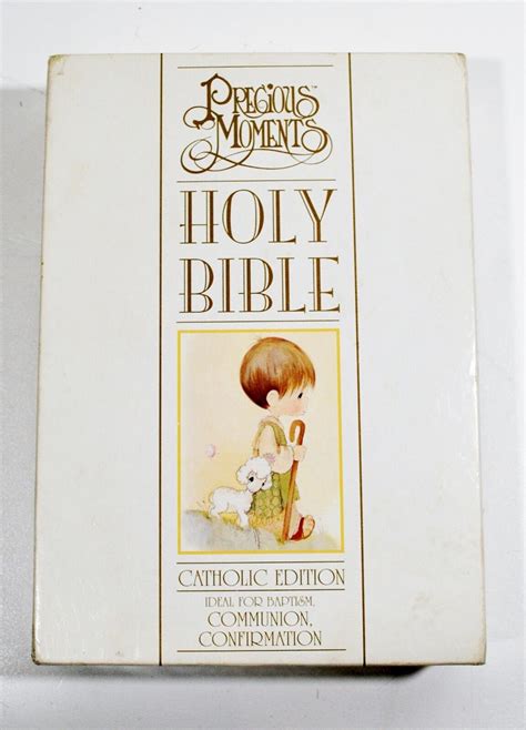 Precious Moments Holy Bible Nrsv Catholic Edition 1994 Hc In Box Ebay