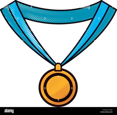 Drawing Medal Award Win Sport Image Stock Vector Image Art Alamy