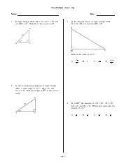 Non Multiple Choice Trig Pdf Non Multiple Choice Trig Name Date