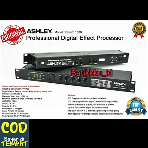 Jual Effect Vocal Ashley Reverb Reverb New Warna Hitam