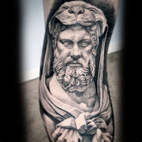 Hercules Greek God Statue Tattoo