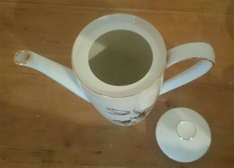 Vintage Winterling Marktleuthen Bavaria Coffee Set With Flower Pattern