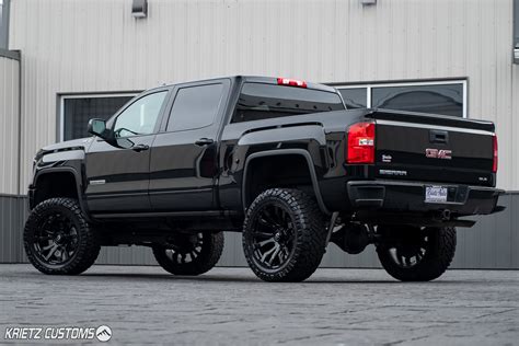 Lifted 2018 Gmc Sierra 1500 With 22×10 Fuel Blitz Wheels And 7 Inch