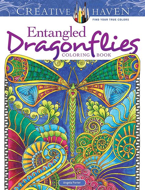 Amazon Creative Haven Entangled Dragonflies Coloring Book Adult