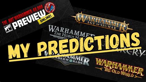 Not Warhammer 40k Prewview My Predictions Warhammer YouTube