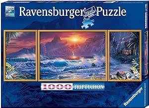 Ravensburger Triptychon Lassen Sunset Puzzle 1000 Piece Amazon Co