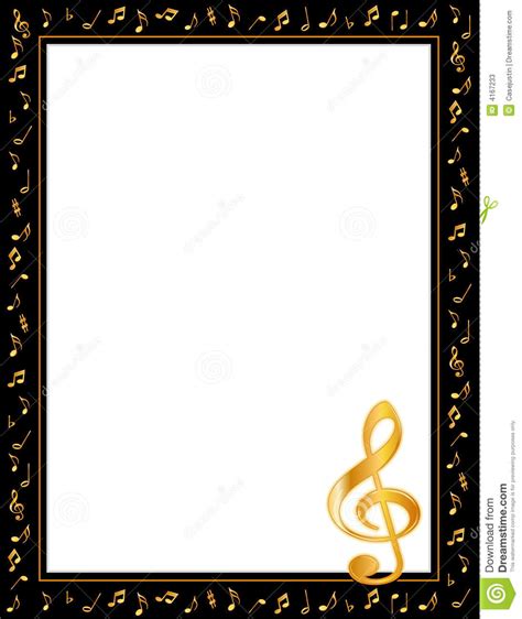 Music Notes Poster Frame Clipart Panda Free Clipart Images