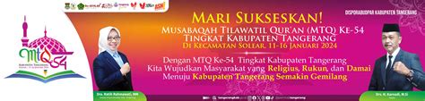 Kepala Disporabudpar Mari Sukseskan Mtq Ke Tingkat Kabupaten